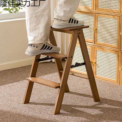 竹楠Jtf4nxJx可折叠梯便携多功能厨房高脚凳台便携加厚小板凳吧凳