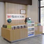超市收银木前便利店文具店零台食店转角收银台台柜质672台吧台