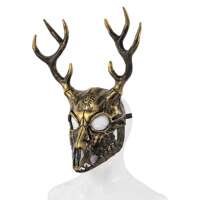 Halloween sheep bone and antler detachable mask, alien character props, cosplay party ball accessories thumbnail 5