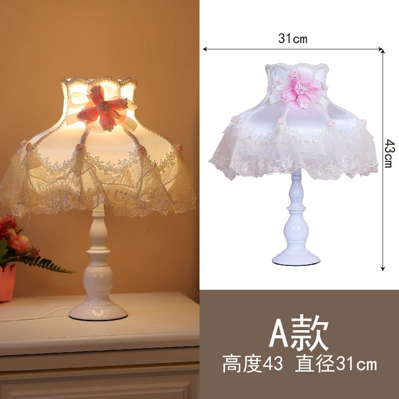 正品卧欧式室床头柜灯复古旧温馨结婚灯值长明灯高颜陪嫁灯公主怀