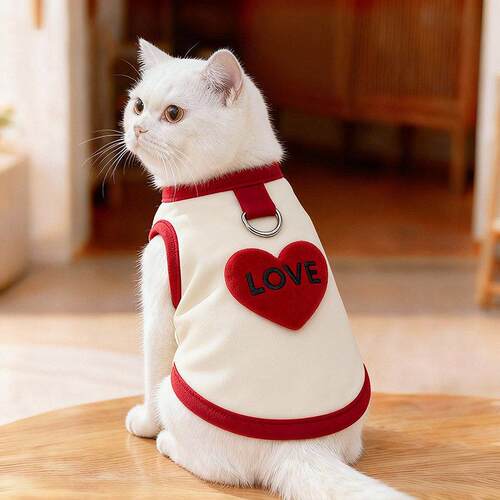 猫咪衣服秋冬保暖可爱背心卫衣猫猫幼猫德文中小型犬狗狗宠物衣服
