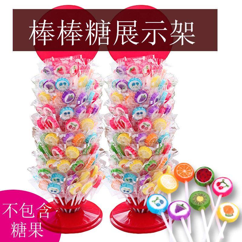 棒棒糖十层展示架可拆卸便携零食货架超市便利店收银地摊糖果架子