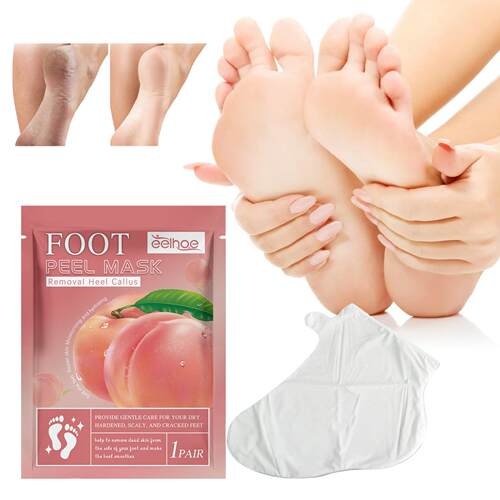 EELHOE Peach Foot Mask - Moisturizing, Hydrating, Smoothing,