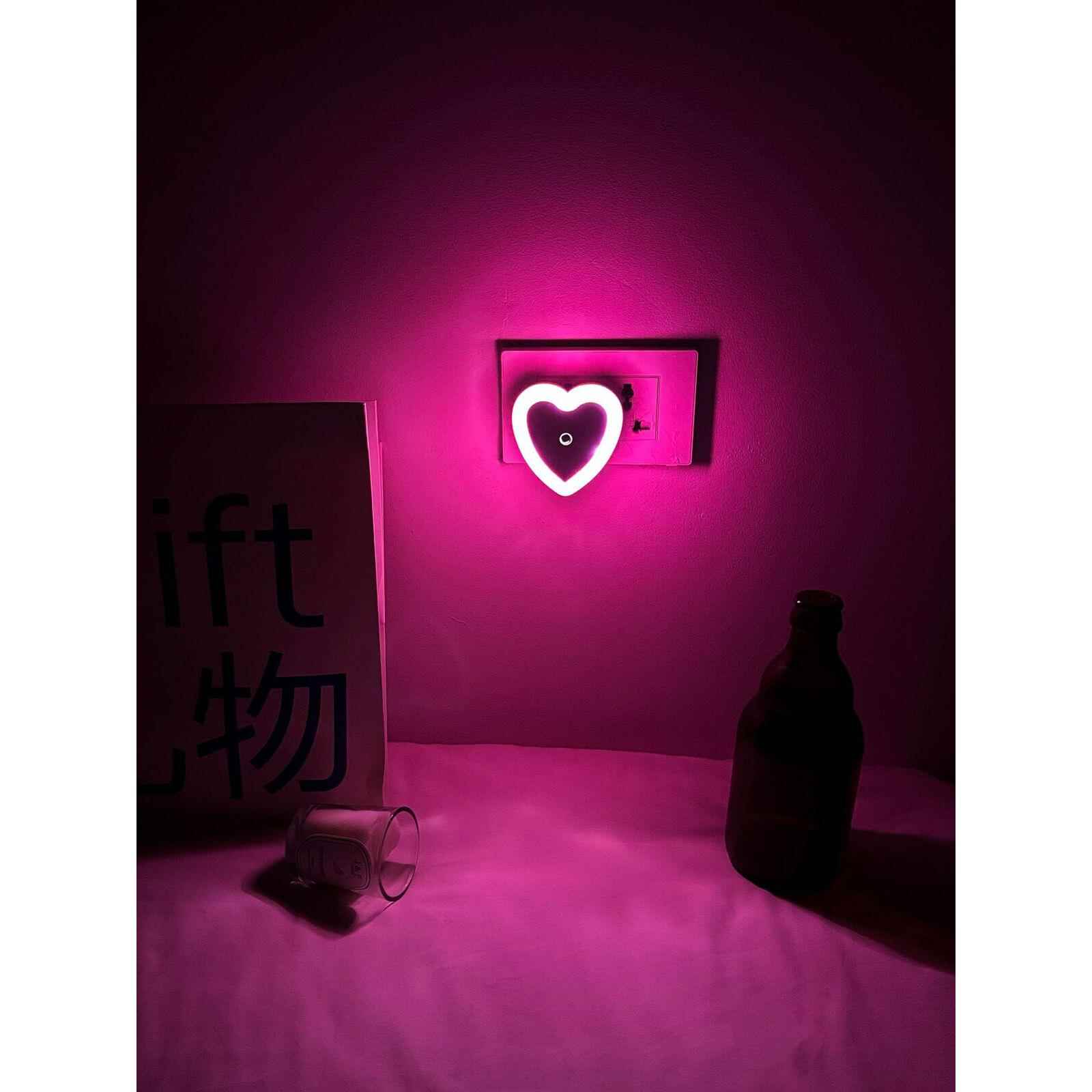 led夫妻房氛围灯卧室浪漫情调睡眠灯床头灯光控感应小夜灯节能灯9