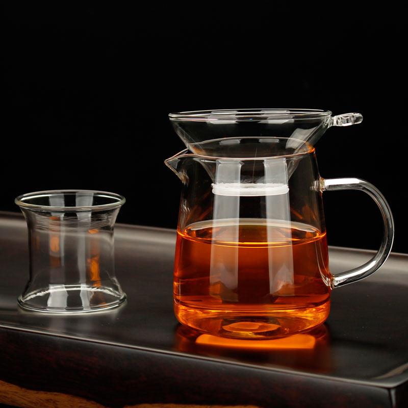 淹木加厚款手工吹制耐热玻璃分茶器公杯 玻璃公道杯 匀杯 茶具配