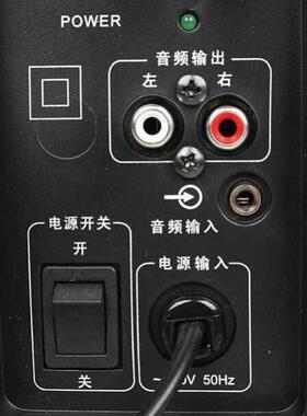 双莲花头音频电缆2对2 2Rca红色和白色双莲花头输出Av低音炮音频