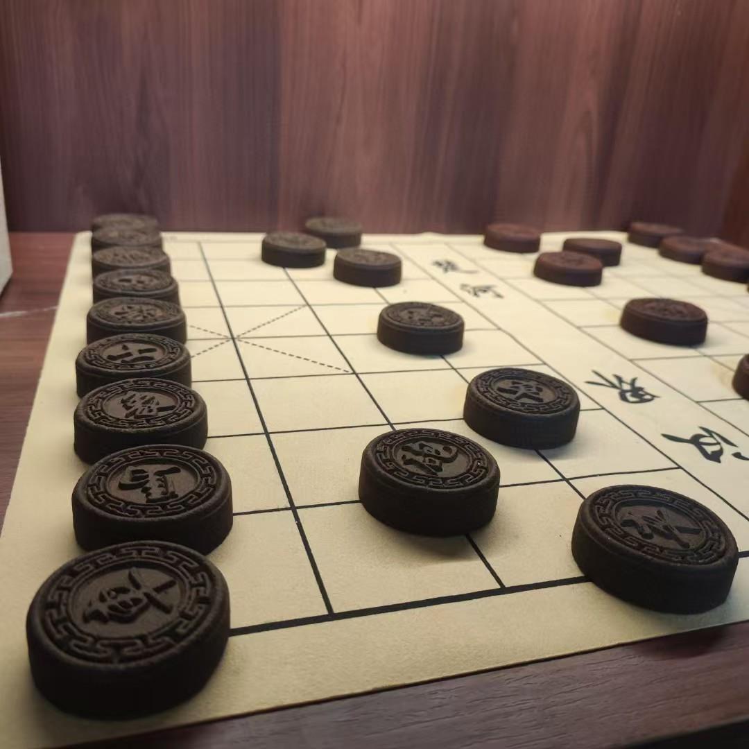 非遗古法合香珠制作中国象棋实木老式象棋木质文玩工艺品象棋