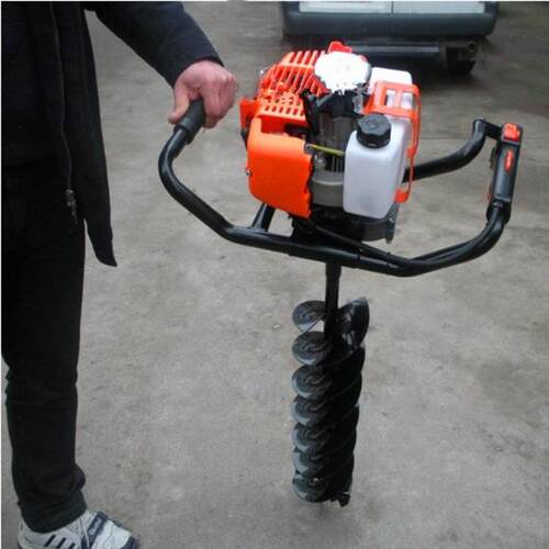 四冲程挖坑机 9马力大功率手提便携式汽油植树钻坑机