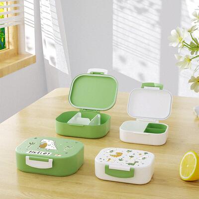 小专用保温饭盒lunchbox套装食品级塑料便当盒儿童便携午餐盒可进