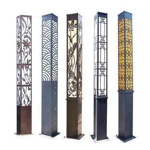 庭院灯户外防水3米花园别墅草坪灯led小区道路灯景观高杆灯头家用