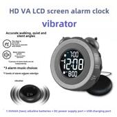 多功能大 大声数字时钟 高清晰度Va显示双组闹钟 重度睡眠振动