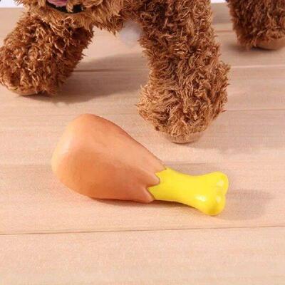 Squeaky Dog Rubber Toys Bite Resistant Dog Latex Chew Toy