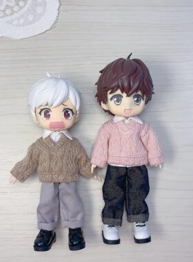 ob11娃衣毛衣V领长袖p9p10素体uf12多色