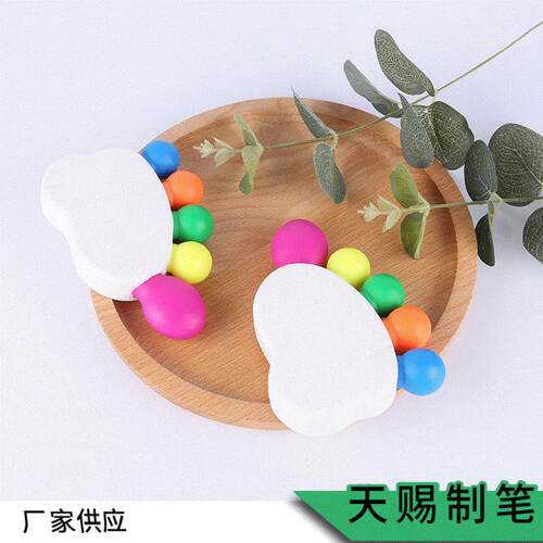工厂新款荧光笔 小巧可爱儿童画画彩色笔 脚掌荧光笔
