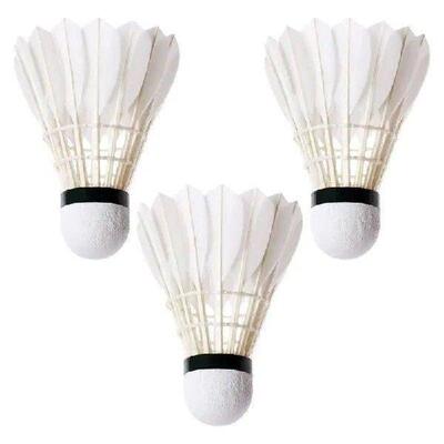 Badminton Shuttlecock 3pcs White Training Ball Shuttlecock
