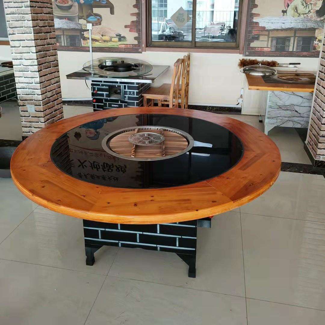 地锅鸡灶台 柴火铁锅炖灶饭店商用户外多种样式柴火鸡专用灶桌