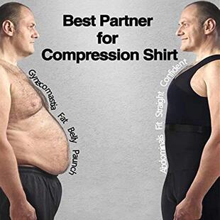 Mens Sleeveless Full Body Shaper Underwear Slimming Compress