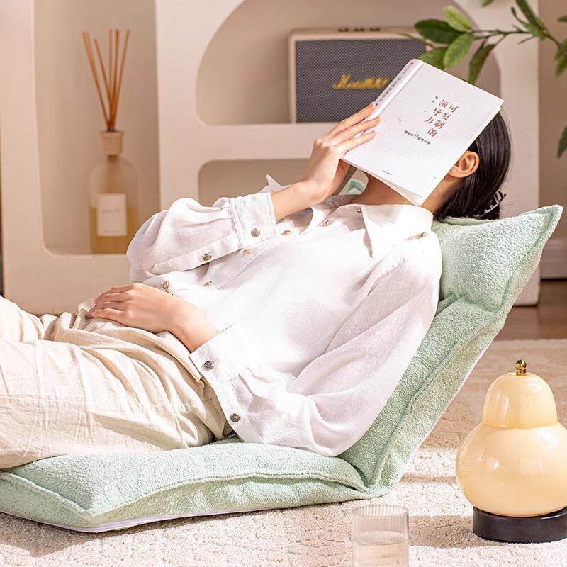 防疲惫久坐床上折叠椅子不占地家用榻榻米靠背坐垫卧室飘窗懒人椅