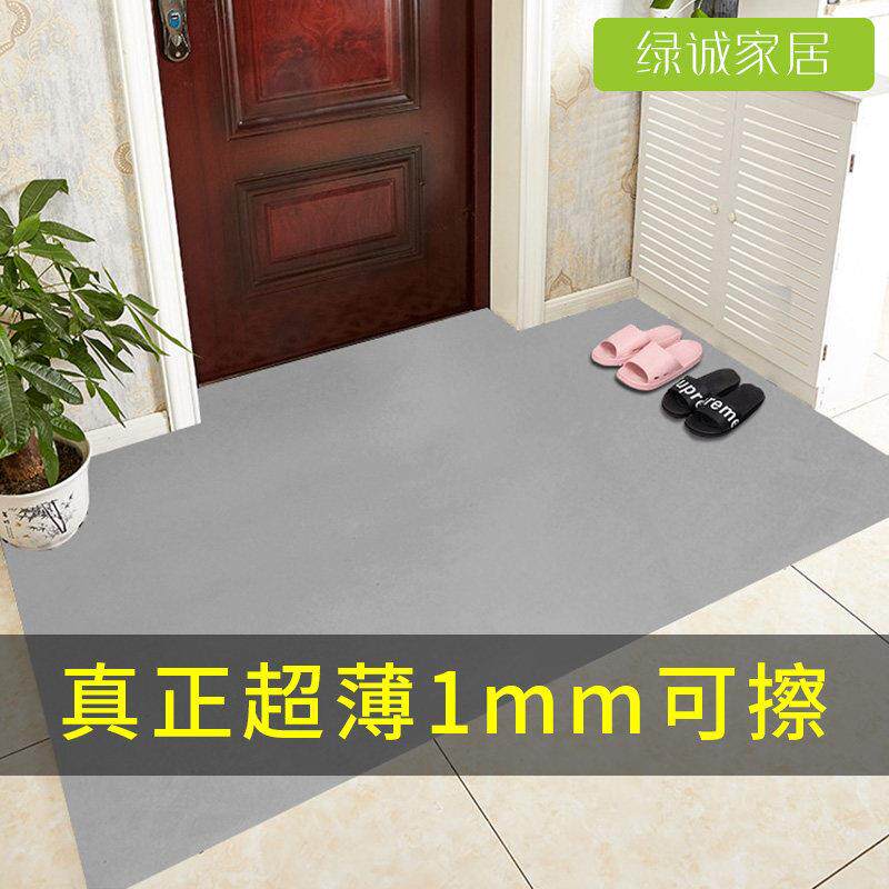 1mm超薄防水地垫 PVC可擦洗玄关垫 防滑门口家用欧式风格可裁剪地