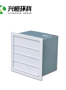 YLL排烟风机低噪壁式轴流风边墙流机玻璃钢轴方形壁式通风风机