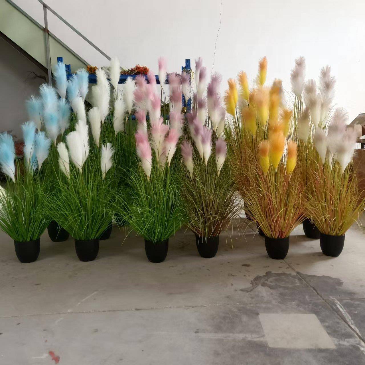 人造仿真芦苇植物假绿植草家居装饰草摄影道具落地摆件盆景花卉