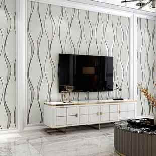 水波现纹灰色鹿皮绒壁纸代约简电客厅卧室视背景542墙墙纸