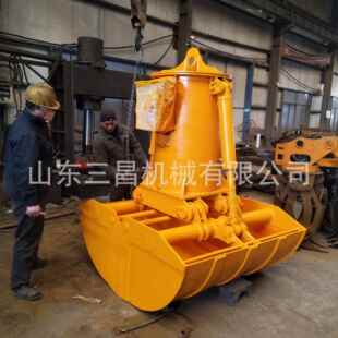 挖机1.5方贝壳斗液压贝型斗抓淤泥抓沙斗2方挖掘机贝壳抓沙斗
