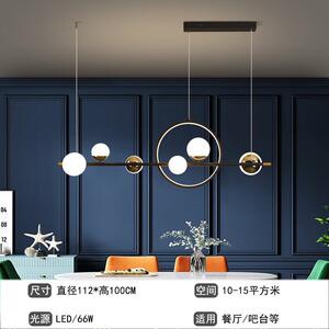 简约现代灯具2023新款北欧风格精美餐厅创意时尚吧台led长条吊灯