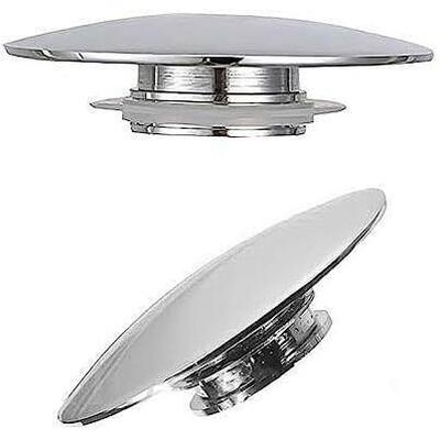 2PCS Basin Waste Easy Pop Up Bathroom Si Pu Button Click