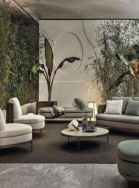 北欧户外沙发客厅懒人组合藤编椅露天室外庭院阳台小桌椅休闲茶几