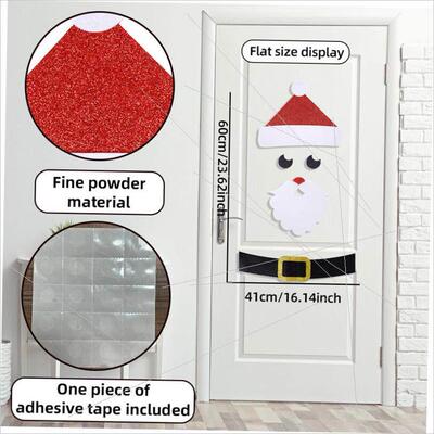 Christmas decorations cartoon elk door stickers圣诞卡通门贴