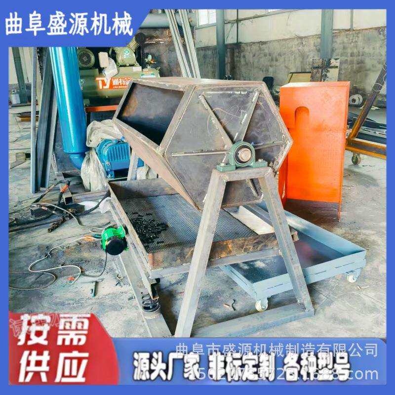 盛源 焊瘤切割件去油锈研磨机 鹅卵石打磨去毛刺六角滚筒抛光机