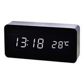 创钟意LD数字声控木头钟木质E创意时闹电钟静音S712子礼品厂家