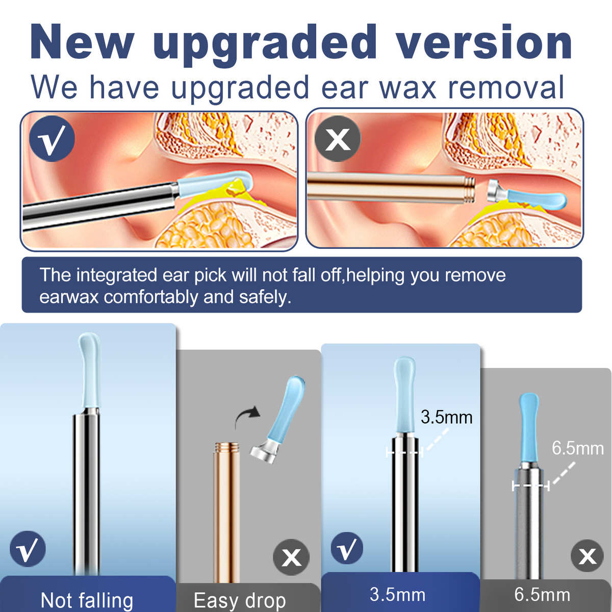 无线可视掏耳勺发光可视挖耳勺可视护理套装耳垢洁耳器发光掏耳勺
