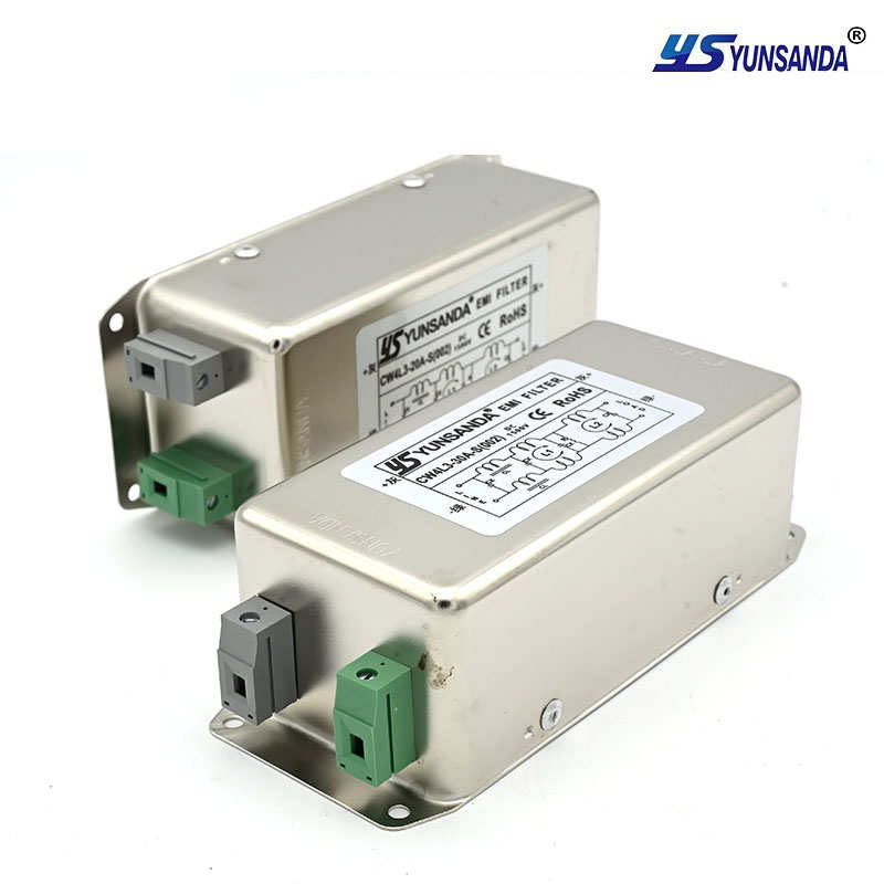 1500V双极直流滤波器净化器30AEMI抗干扰三极高性能CW4L3-20A-S