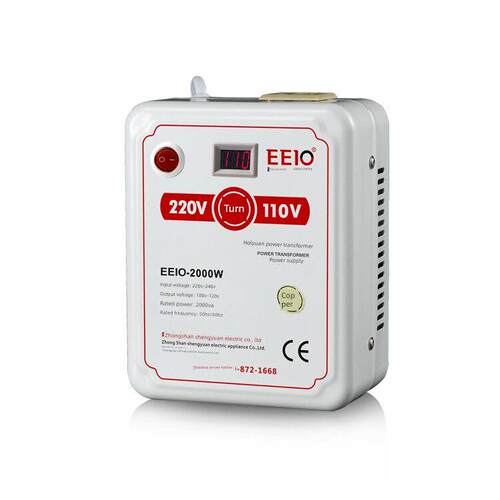 EEIO圣元2000W电源转换器220V转110V屏幕显示电压电源转换器