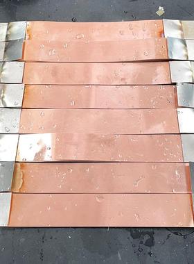 高分子扩散焊接铜箔铜巴铜排镍片新能源软连接Busbar焊接样品