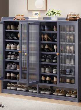 门外走廊带门鞋柜收纳柜防尘鞋架多层用门口收纳大容量储物柜