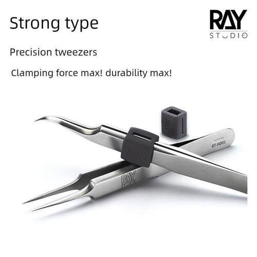 RAY的模型世界2.8mm超厚壁强力型精密镊子水贴高达模型军模工具