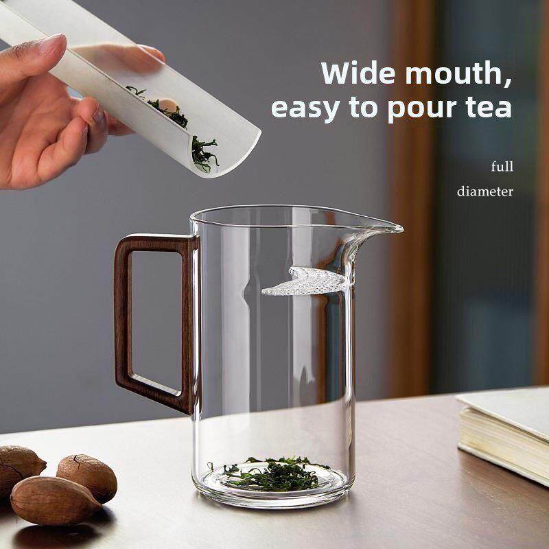 月牙壶加厚玻璃泡茶壶绿茶泡茶器过滤一体公杯耐热分茶器壶公道杯