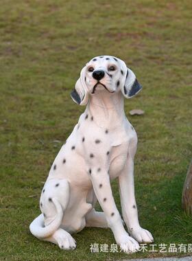 狼狗旺财狗牧羊犬斗牛犬仿真动物摆件客厅别墅店铺酒吧酒店装饰品