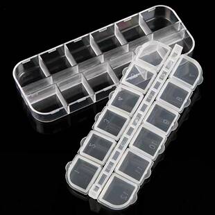 Grid Storag Single Transparent Plastic Row Opening Double