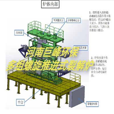农村垃圾热解气化炉|高温裂解炉固废处理设备|无氧高温热解气化炉