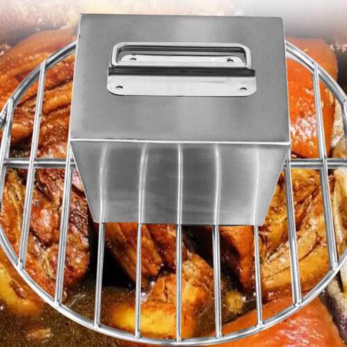 304不锈钢压肉块熟食卤肉咸菜压块锅石汤桶配重钢方形压布压肉砖