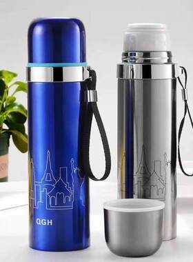 500ml真空杯温度显示热水瓶茶杯