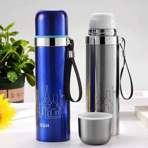 500ml真空杯温度显示热水瓶茶杯