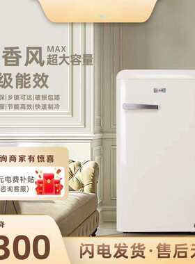 小冰箱家用小型客厅冷藏迷你网红颜值大容量彩色电冰箱