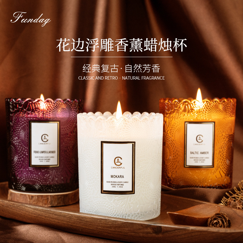 伴手礼玻璃杯香薰香薰蜡烛蜡片