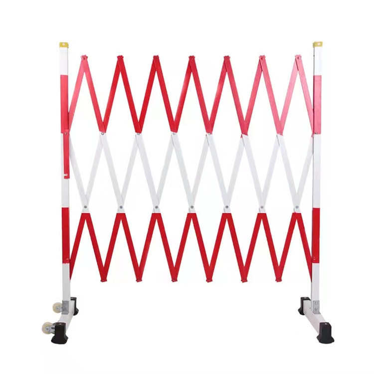 玻璃钢片式电力安全伸缩围栏交通道路可移动隔离栏红白防护绝缘栏