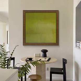 《绿意萌动》中古风客厅装饰画法式高级感卧室挂画绿色复古餐厅画